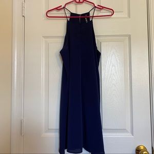 navy blue shift dress